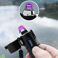 Modern Outdoor Waterproof Rechargeable Arc Lighter Ball Fire Design Metal Camping Gift Factory Direct Sale