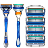 Premium Multi-Blade Razor Cartridge 5 Layer Sharp Blades লং-লাস্টিং ব্লেড, ঘন দাড়িতেও কার্যকর